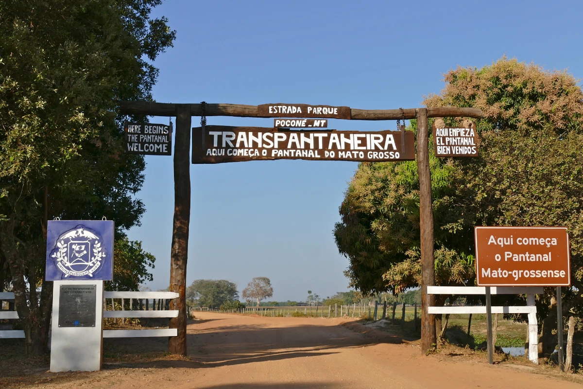 Mapa del tour Pantanal Jaguar Safaris Brazil 6 days